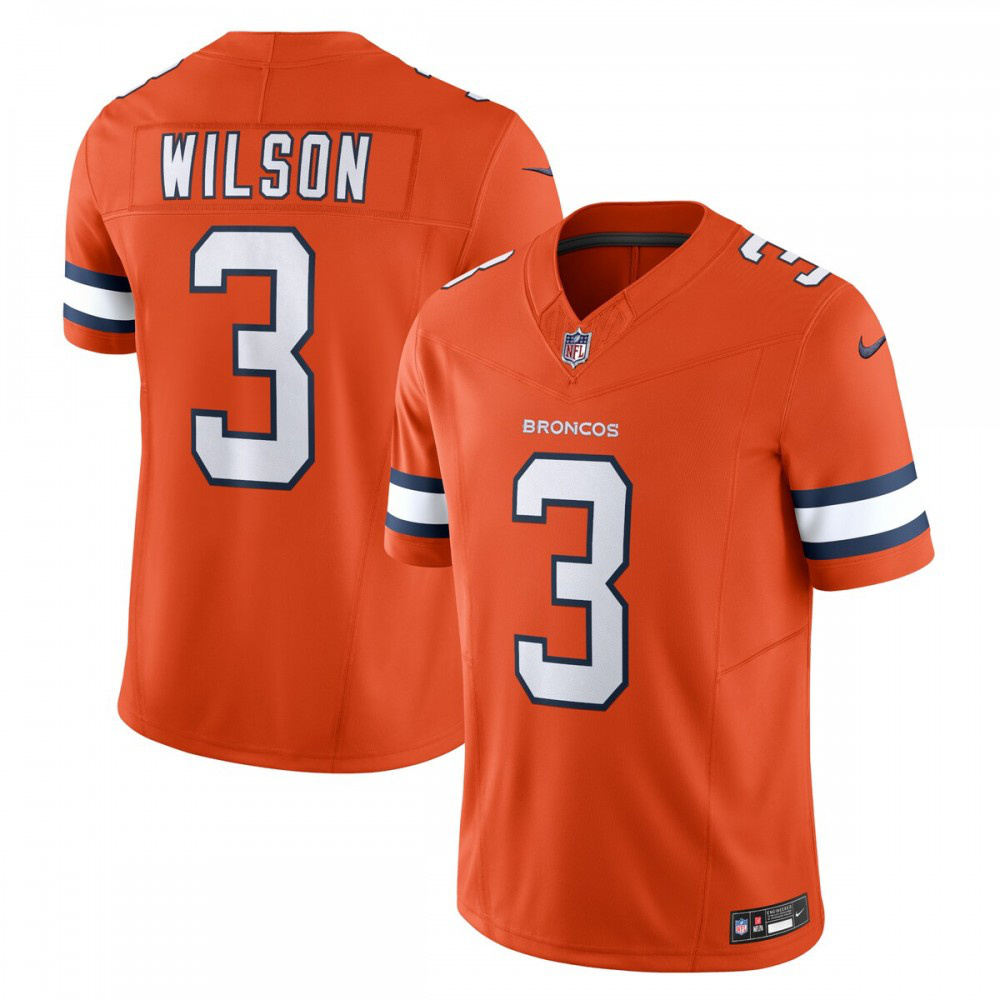 Russell Wilson Denver Broncos Nike Vapor F.U.S.E. Limited Jersey - Orange-Profan Arena